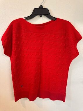 Ralph Lauren Womens  Sweater Knit Blouse XL  Orange/Red 🔥🔥👍